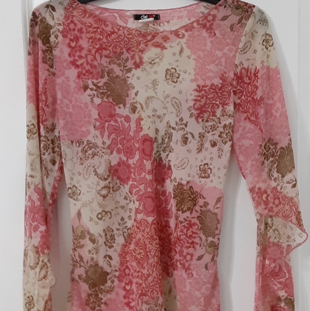 Sheer bohemian top
